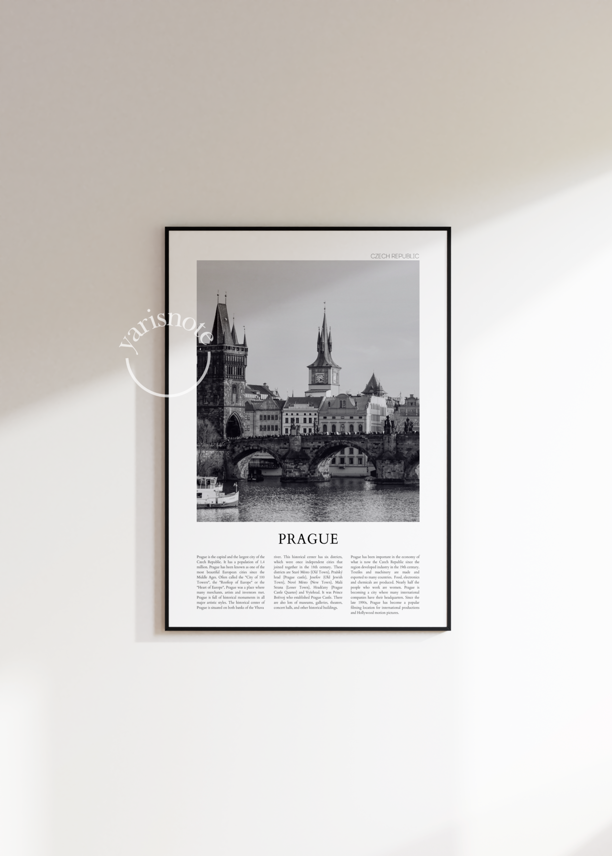 Prague Çerçevesiz Poster