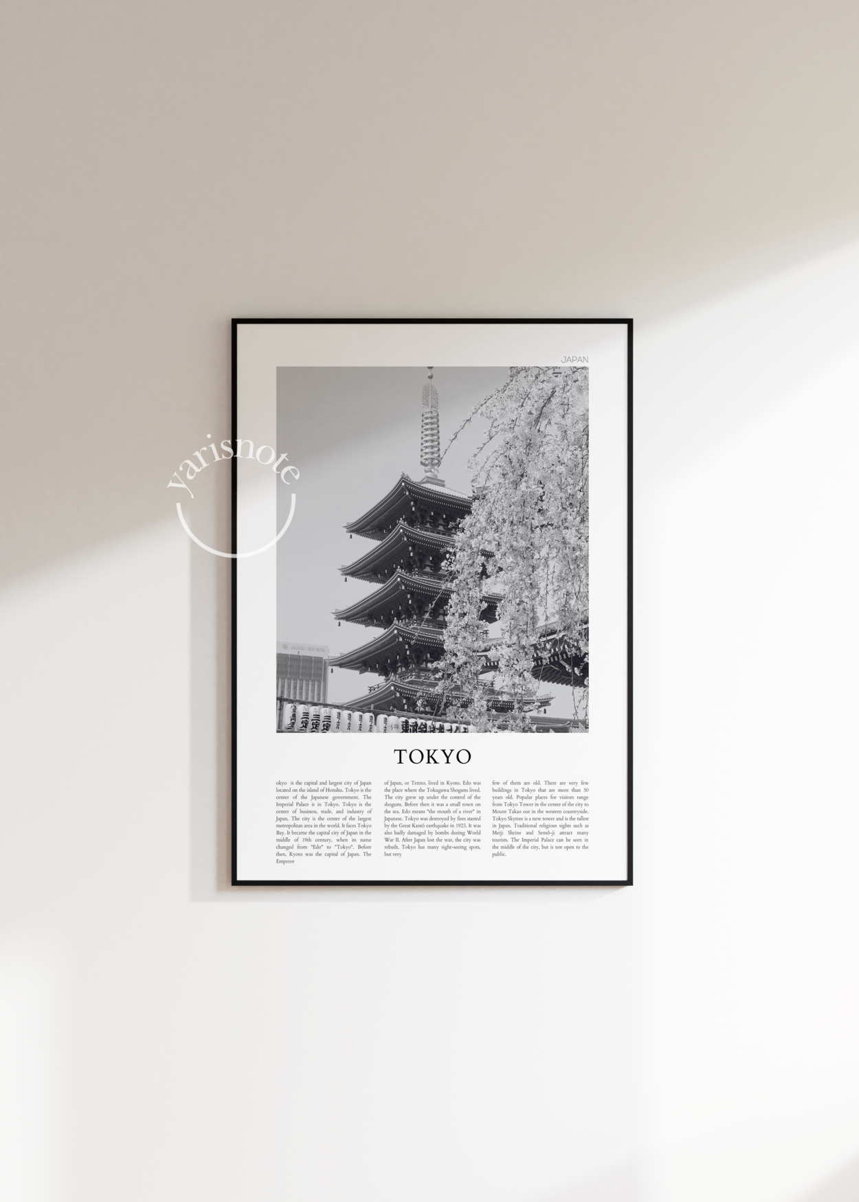 Tokyo Çerçevesiz Poster 21x30 cm