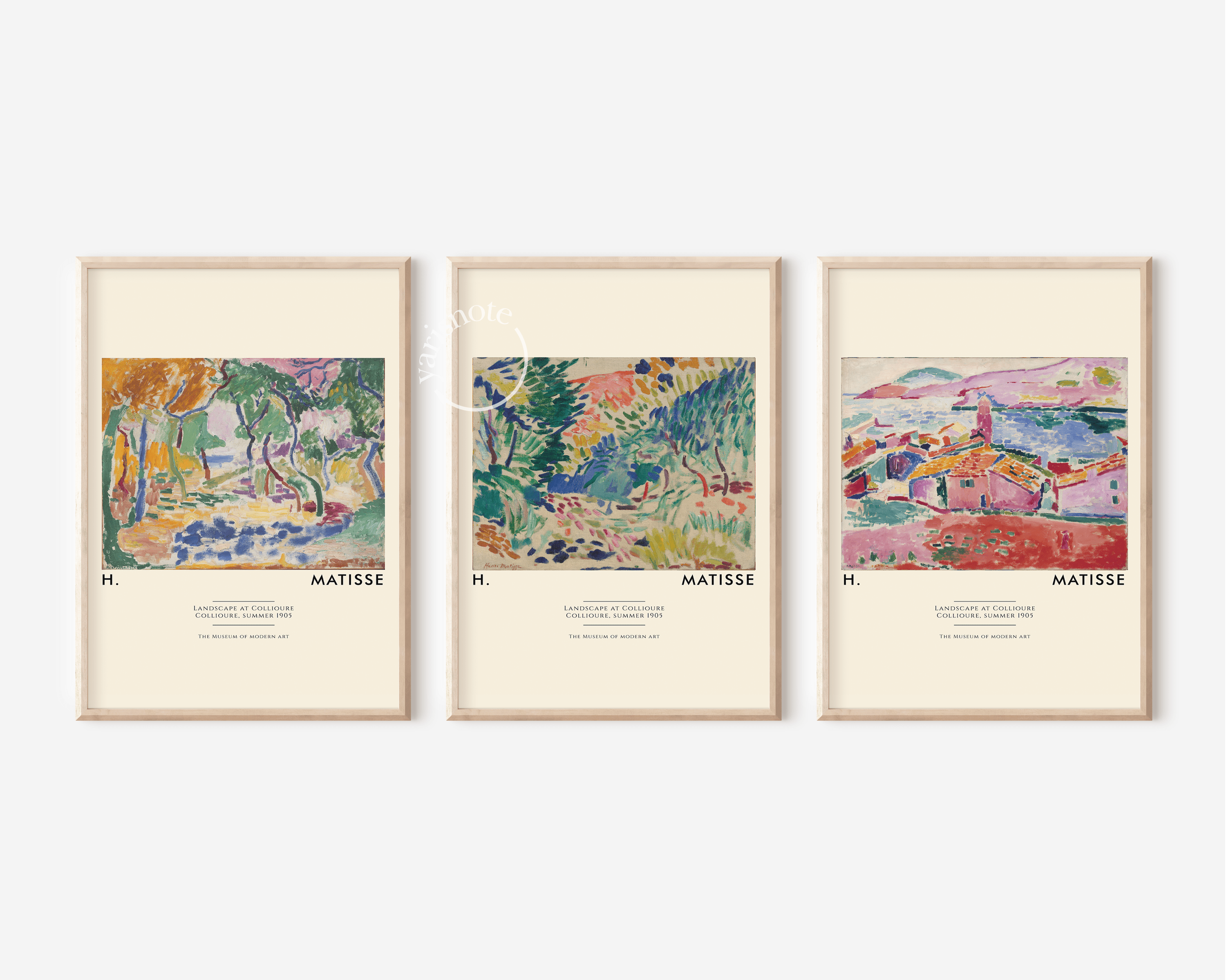 Henri Matisse Set of 3 Unframed Posters