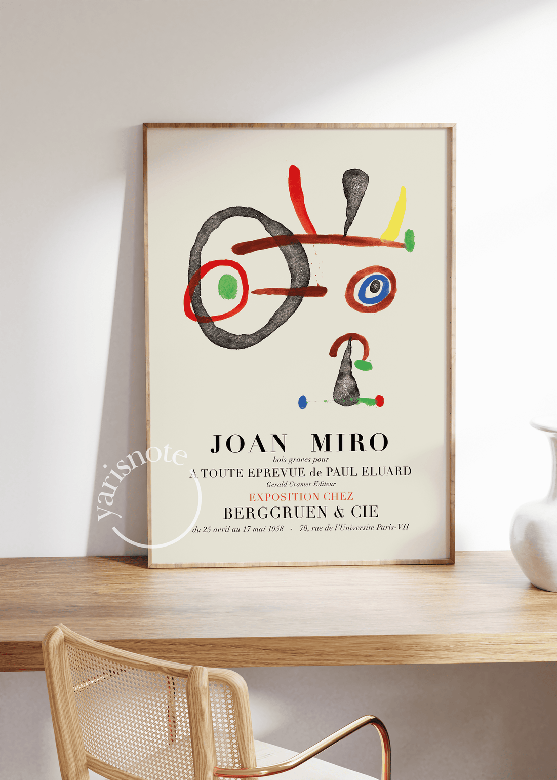 Joan Miro 1947 Unframed Poster